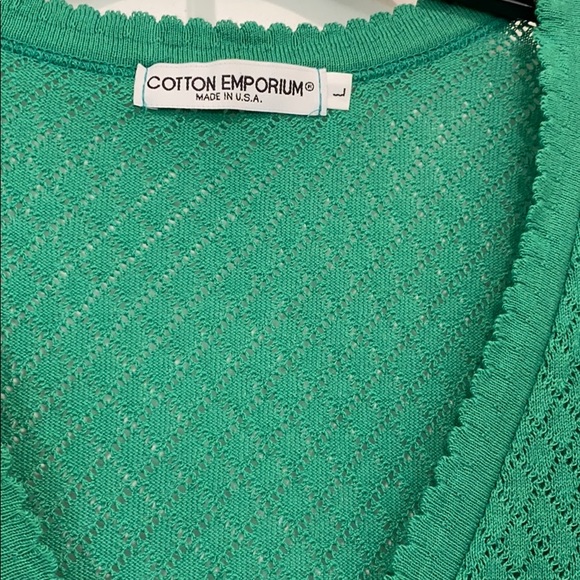 Nordstrom Green Cardigan/Shirt - Size L - Picture 2 of 4